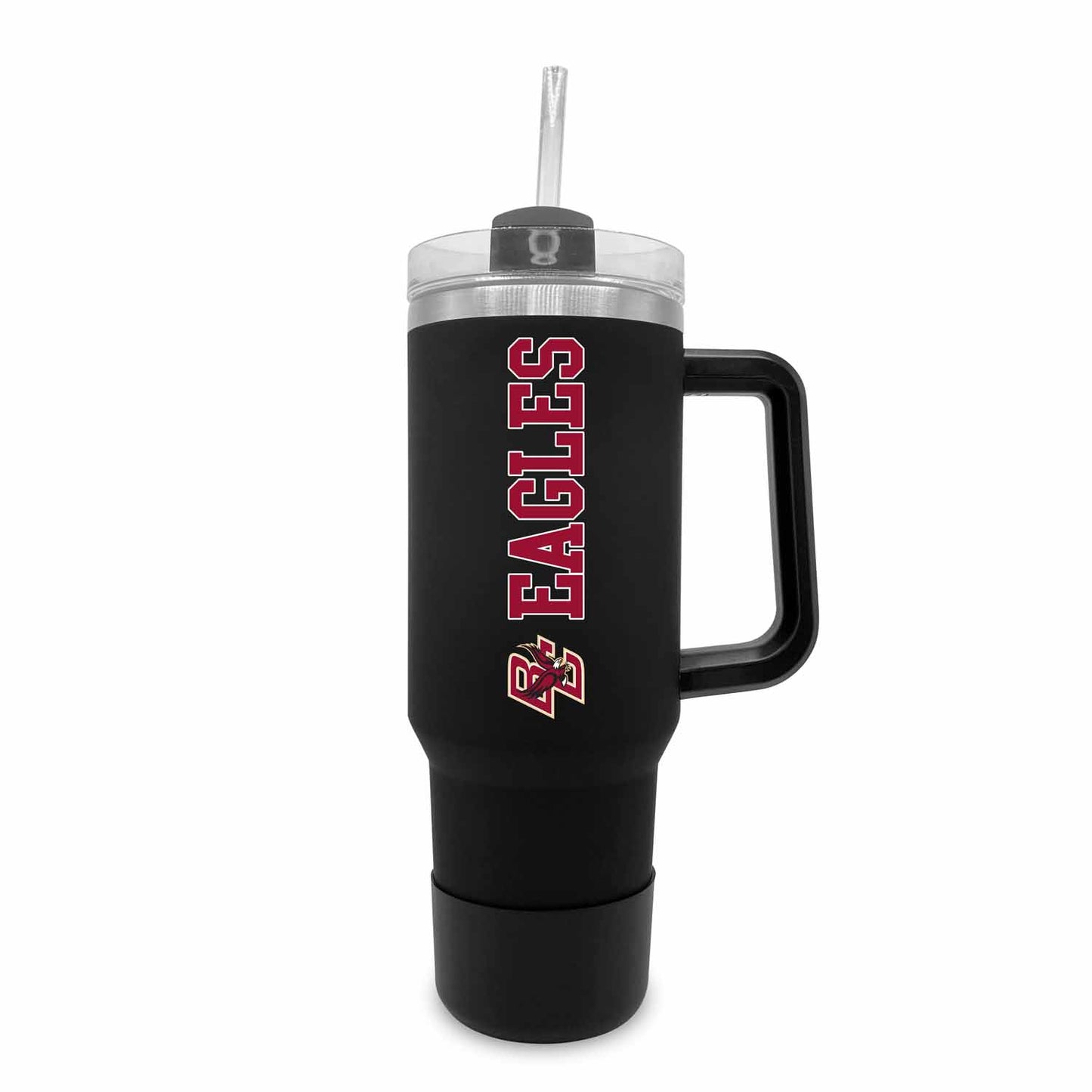 Boston College Eagles College & University 40 oz Travel Tumbler With Handle - Black