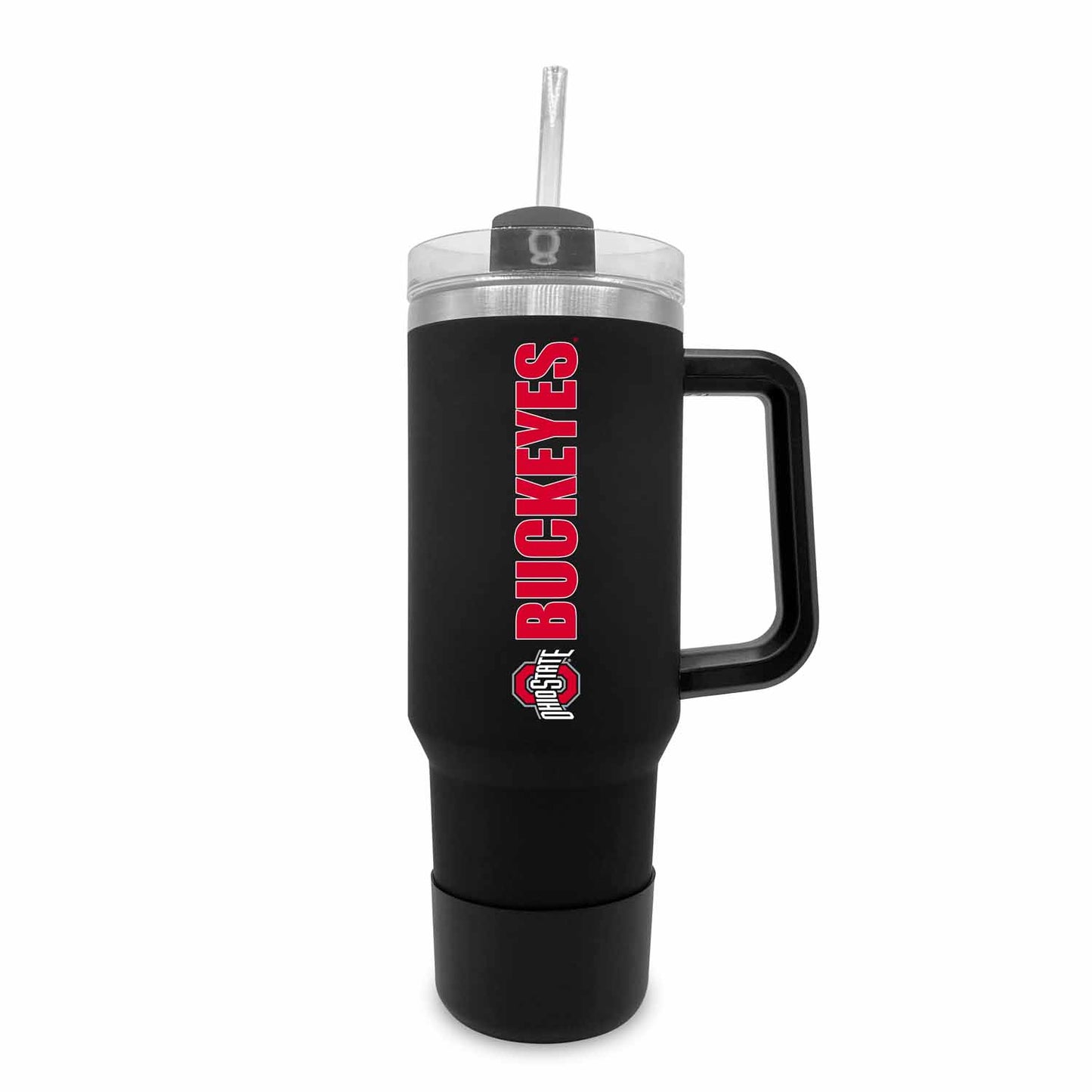 Ohio State Buckeyes College & University 40 oz Travel Tumbler With Handle - Black