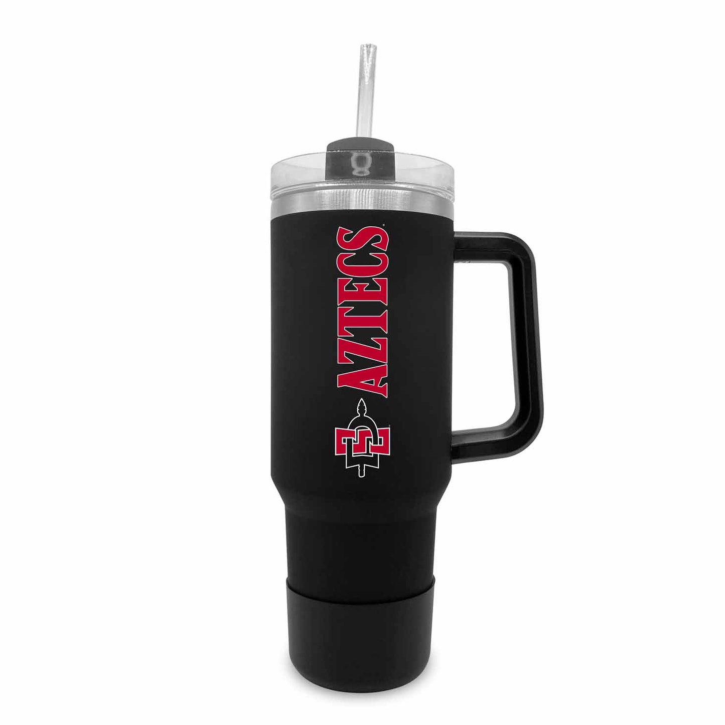 San Diego State Aztecs College & University 40 oz Travel Tumbler With Handle - Black