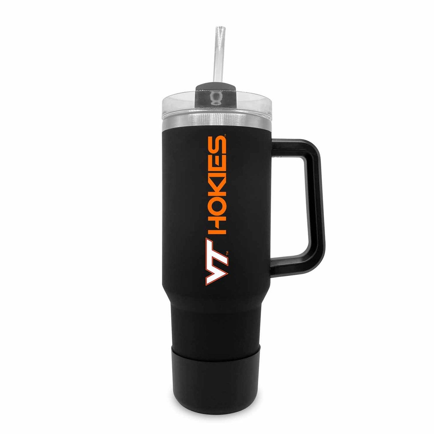 Virginia Tech Hokies College & University 40 oz Travel Tumbler With Handle - Black