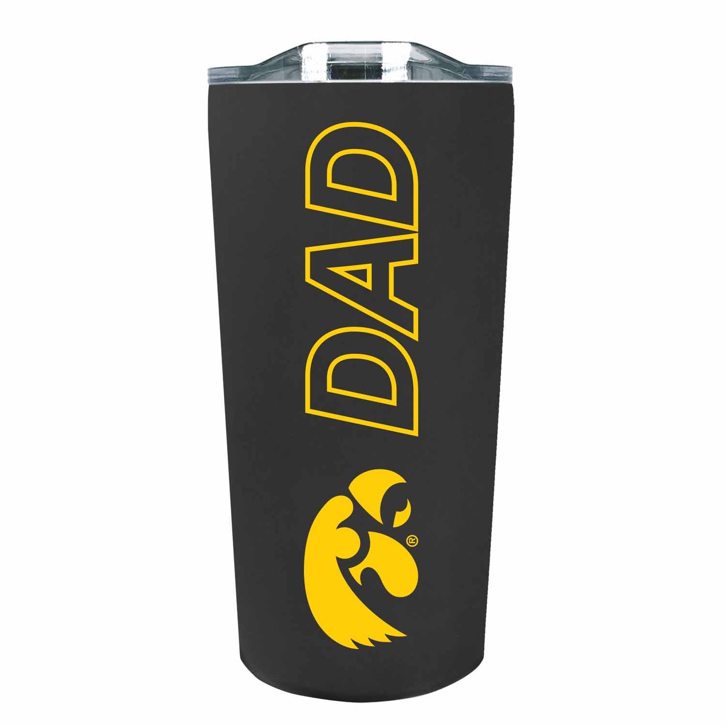 Iowa Hawkeyes NCAA Stainless Steel Travel Tumbler for Dad - Black