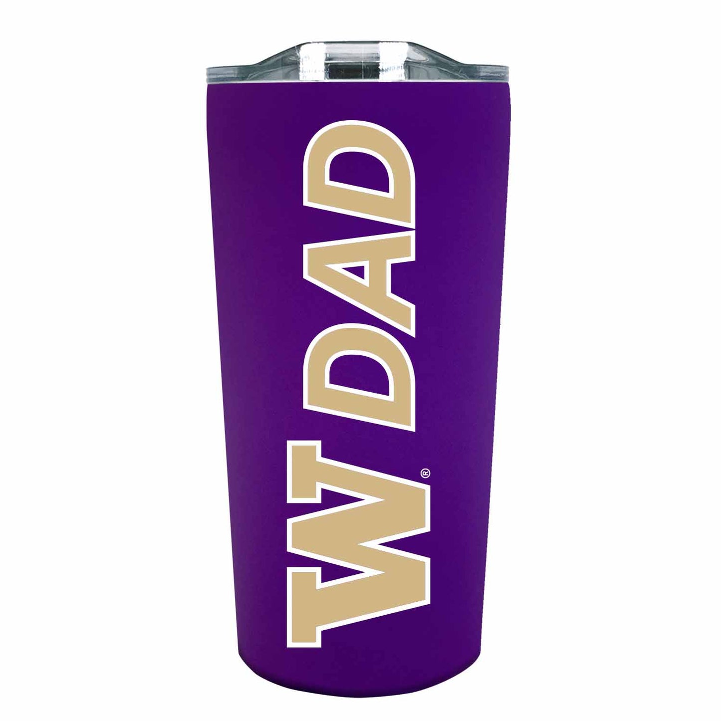 Washington Huskies NCAA Stainless Steel Travel Tumbler for Dad - Purple