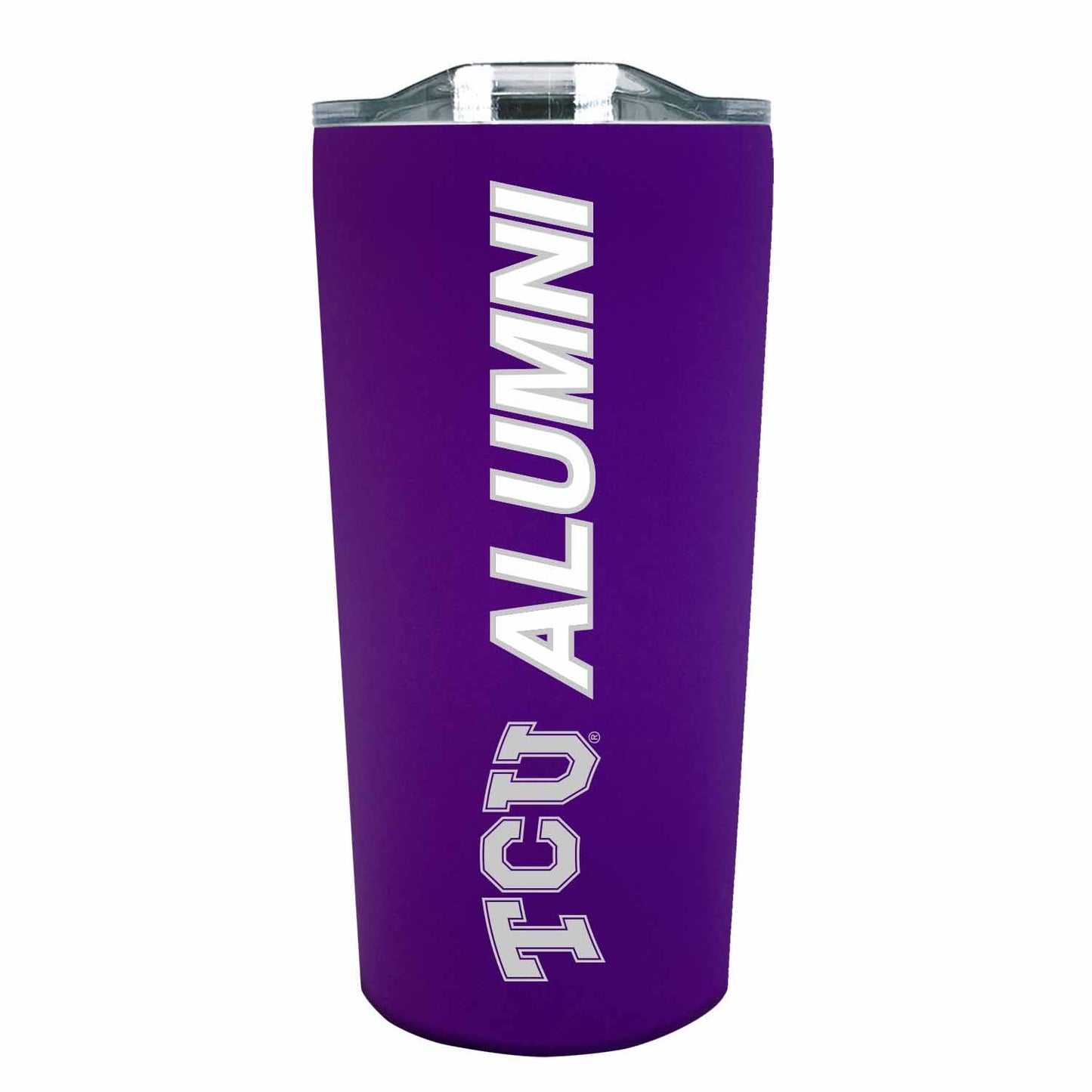 TCU Horned Frogs Collegiate Stainless Steel Travel Tumbler for Alumni - Purple