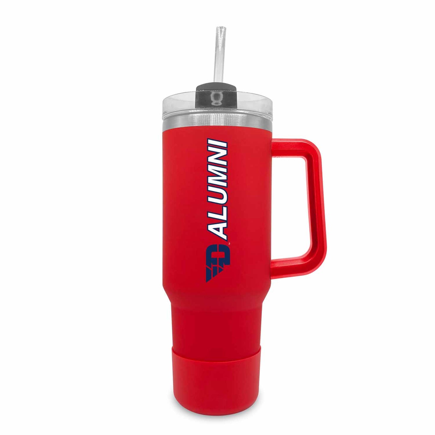Dayton Flyers Collegiate 40oz Stainless Steel Travel Tumbler with Handle for Alumni - Red