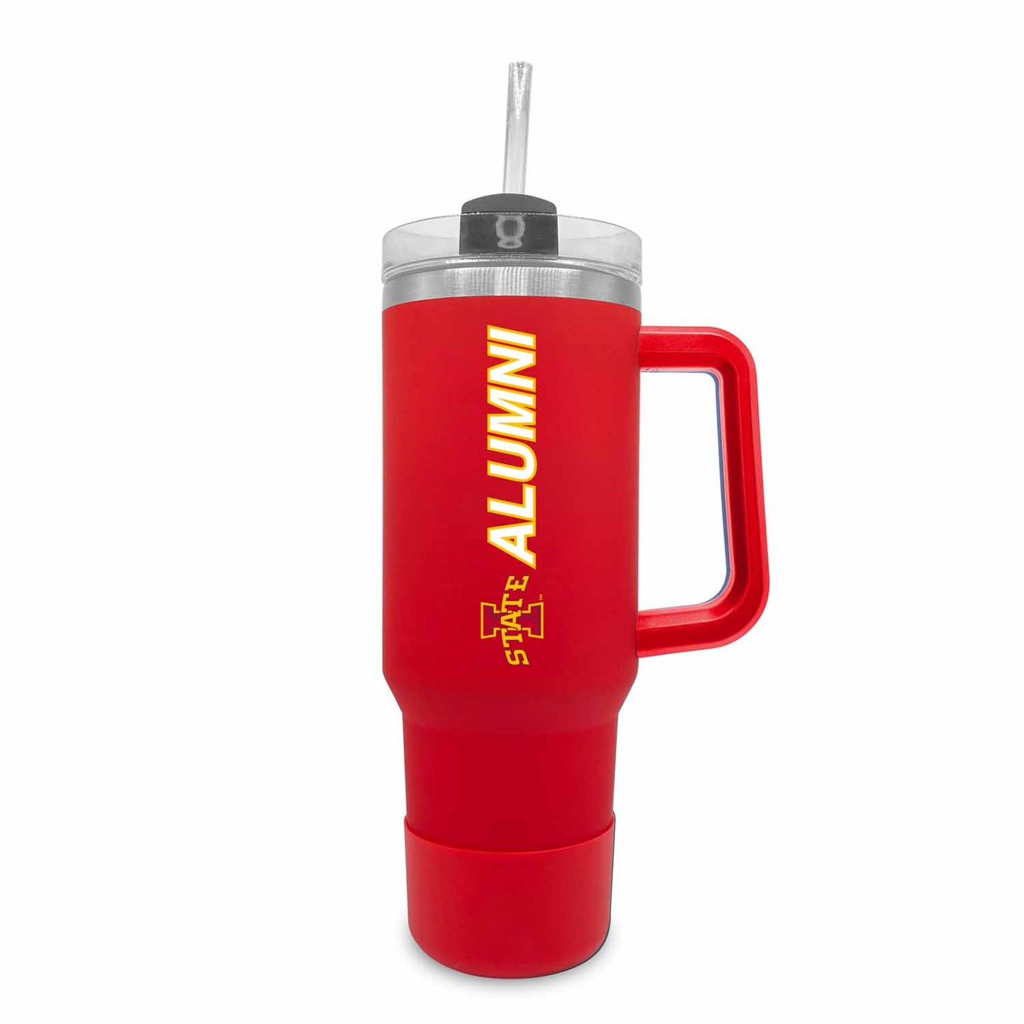 Iowa State Cyclones Collegiate 40oz Stainless Steel Travel Tumbler with Handle for Alumni - Cardinal