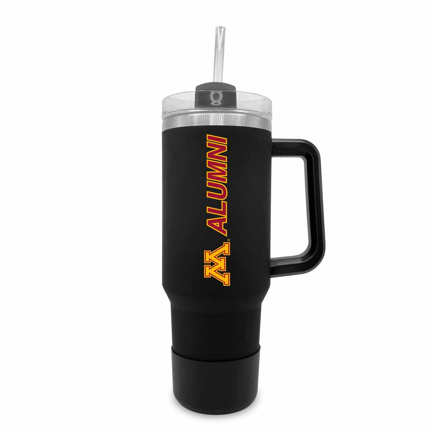 Minnesota Golden Gophers Collegiate 40oz Stainless Steel Travel Tumbler with Handle for Alumni - Black