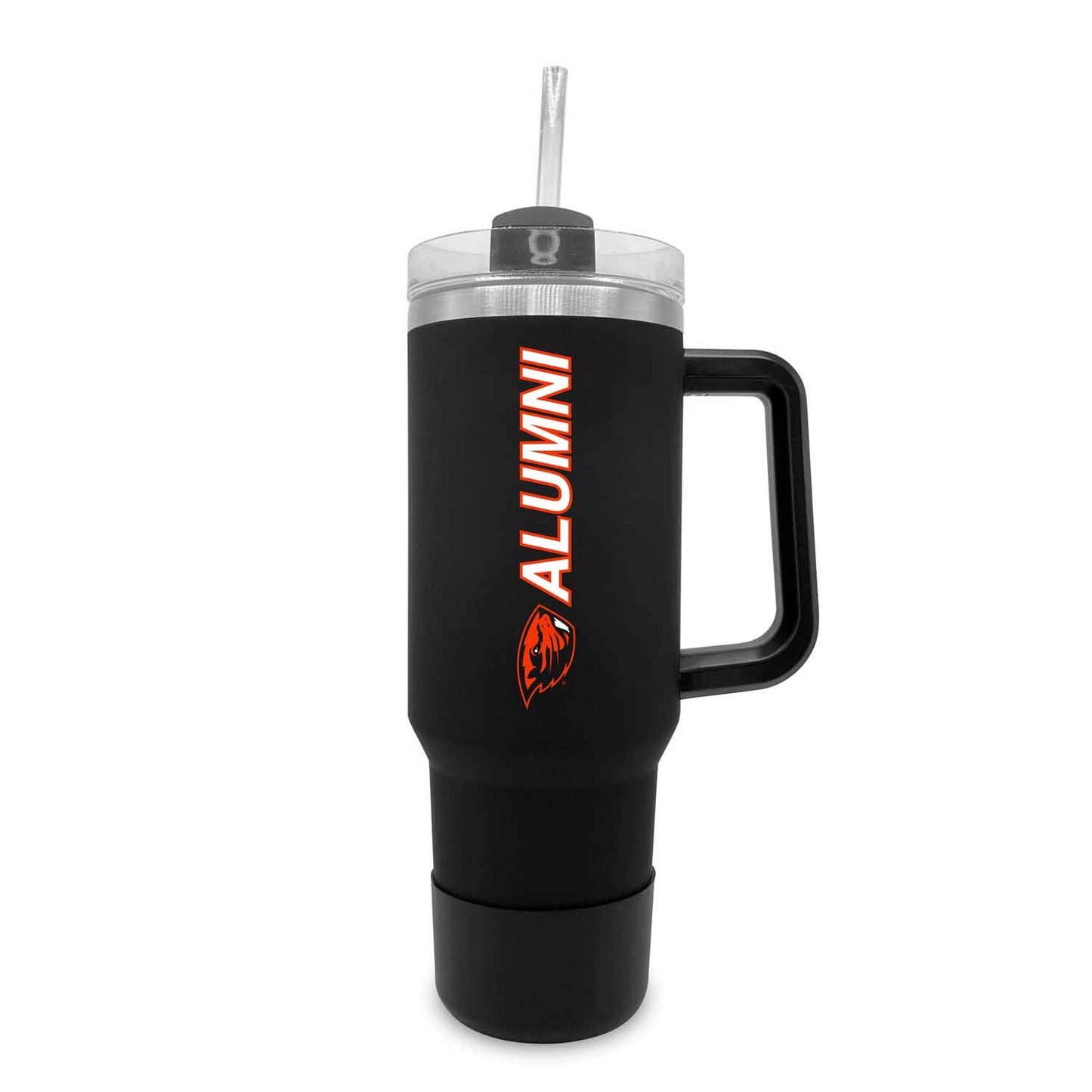 Oregon State Beavers Collegiate 40oz Stainless Steel Travel Tumbler with Handle for Alumni - Black