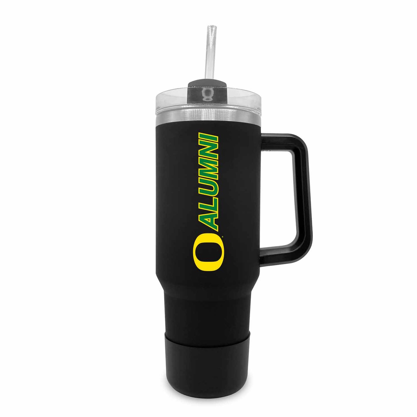 Oregon Ducks Collegiate 40oz Stainless Steel Travel Tumbler with Handle for Alumni - Black