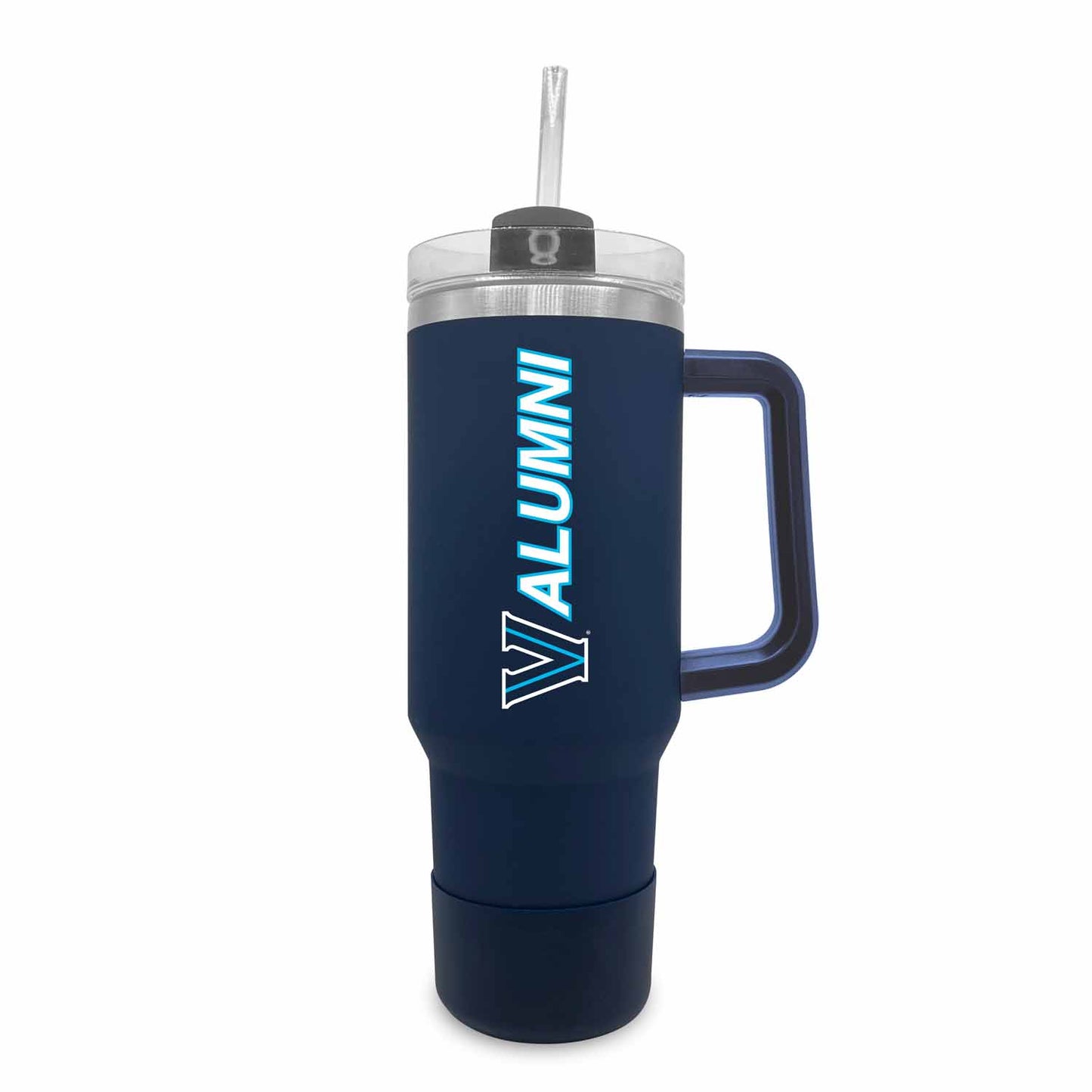 Villanova Wildcats Collegiate 40oz Stainless Steel Travel Tumbler with Handle for Alumni - Navy