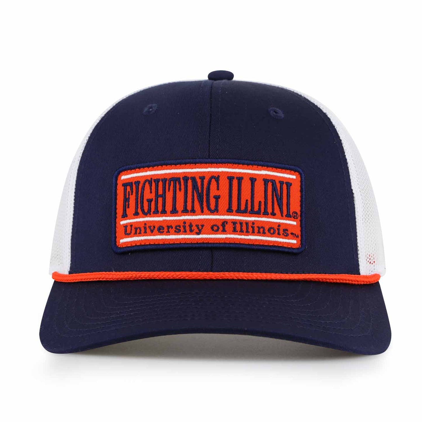 Illinois Fighting Illini NCAA Adult Elite Everyday Adjustable Mesh Trucker Hat - Navy