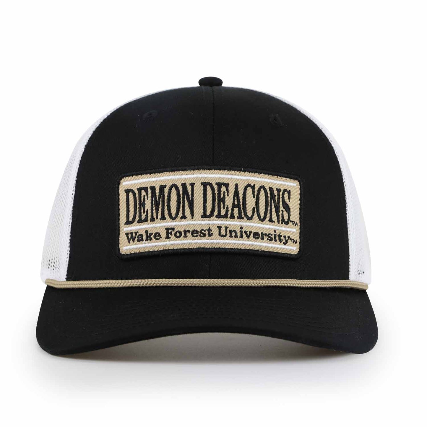 Wake Forest Demon Deacons NCAA Adult Elite Everyday Adjustable Mesh Trucker Hat - Black