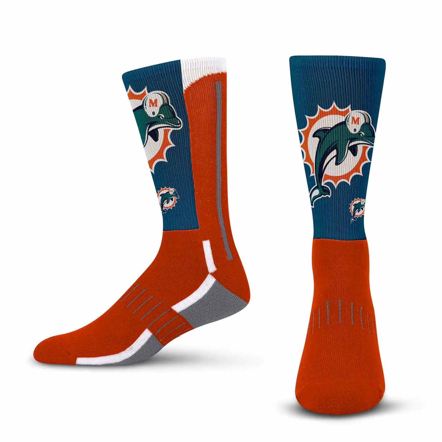 Miami Dolphins NFL V Curve Socks - Team Color