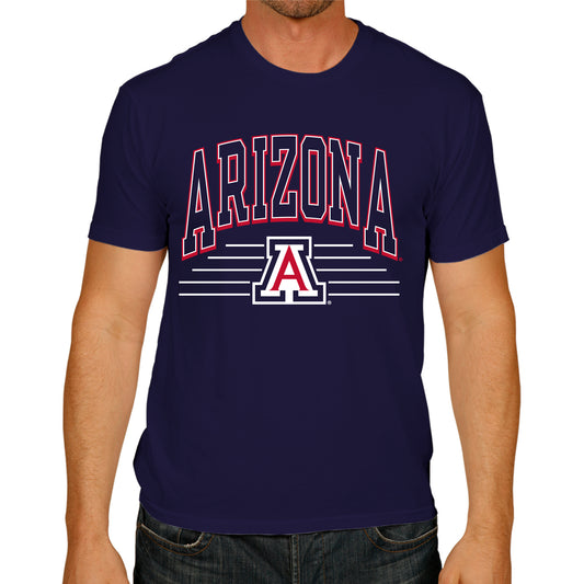Arizona Wildcats NCAA Adult Unisex Overtime Classics T-Shirt - Navy