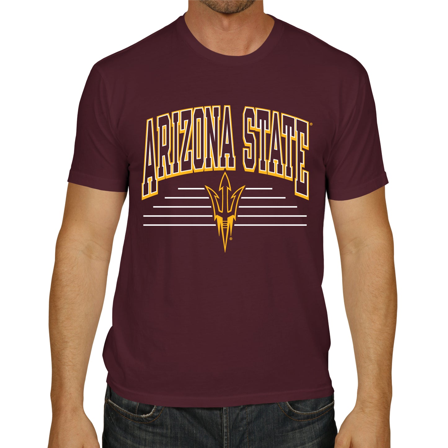 Arizona State Sun Devils NCAA Adult Unisex Overtime Classics T-Shirt - Maroon
