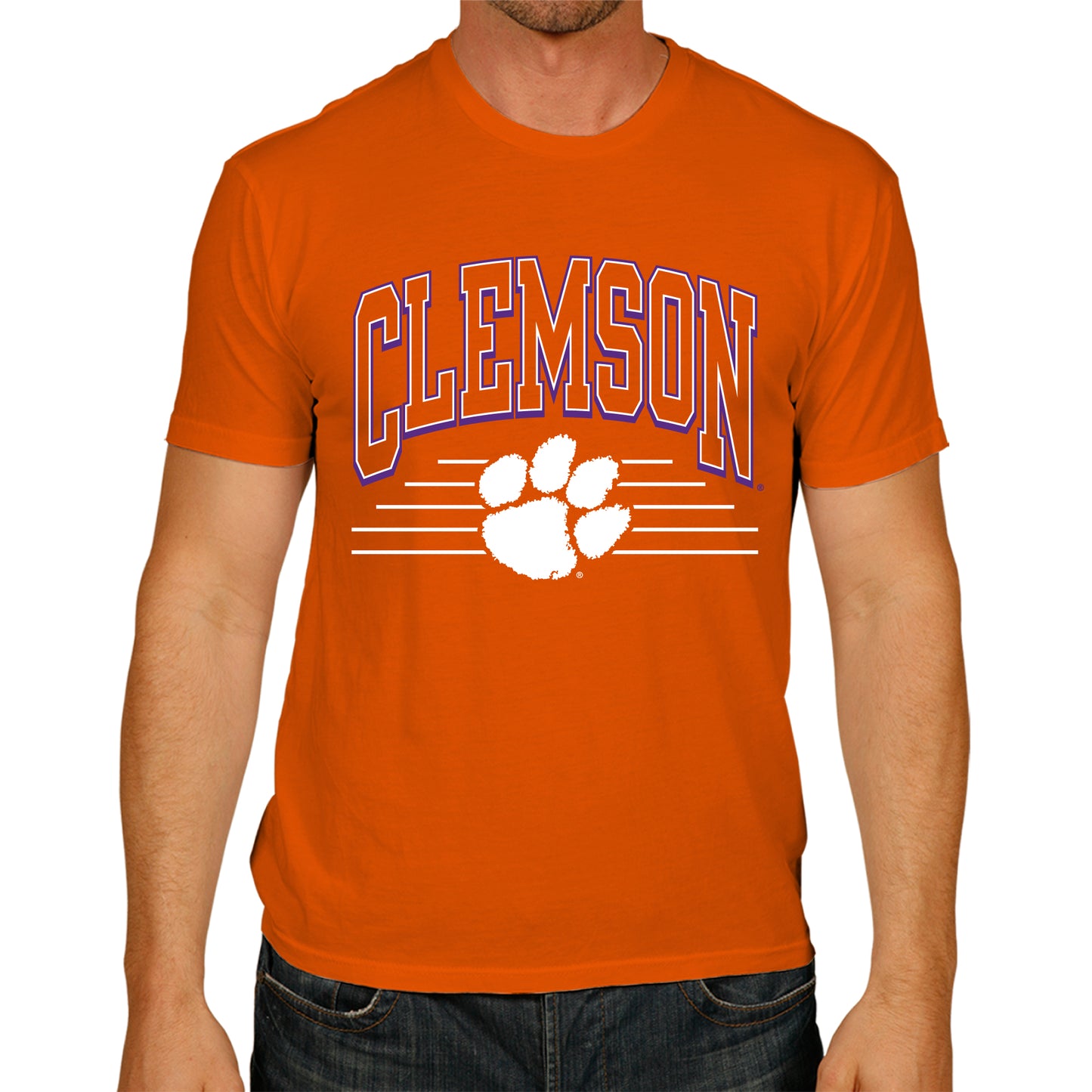 Clemson Tigers NCAA Adult Unisex Overtime Classics T-Shirt - Orange