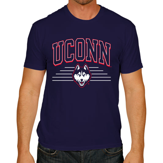 UCONN Huskies NCAA Adult Unisex Overtime Classics T-Shirt - Navy