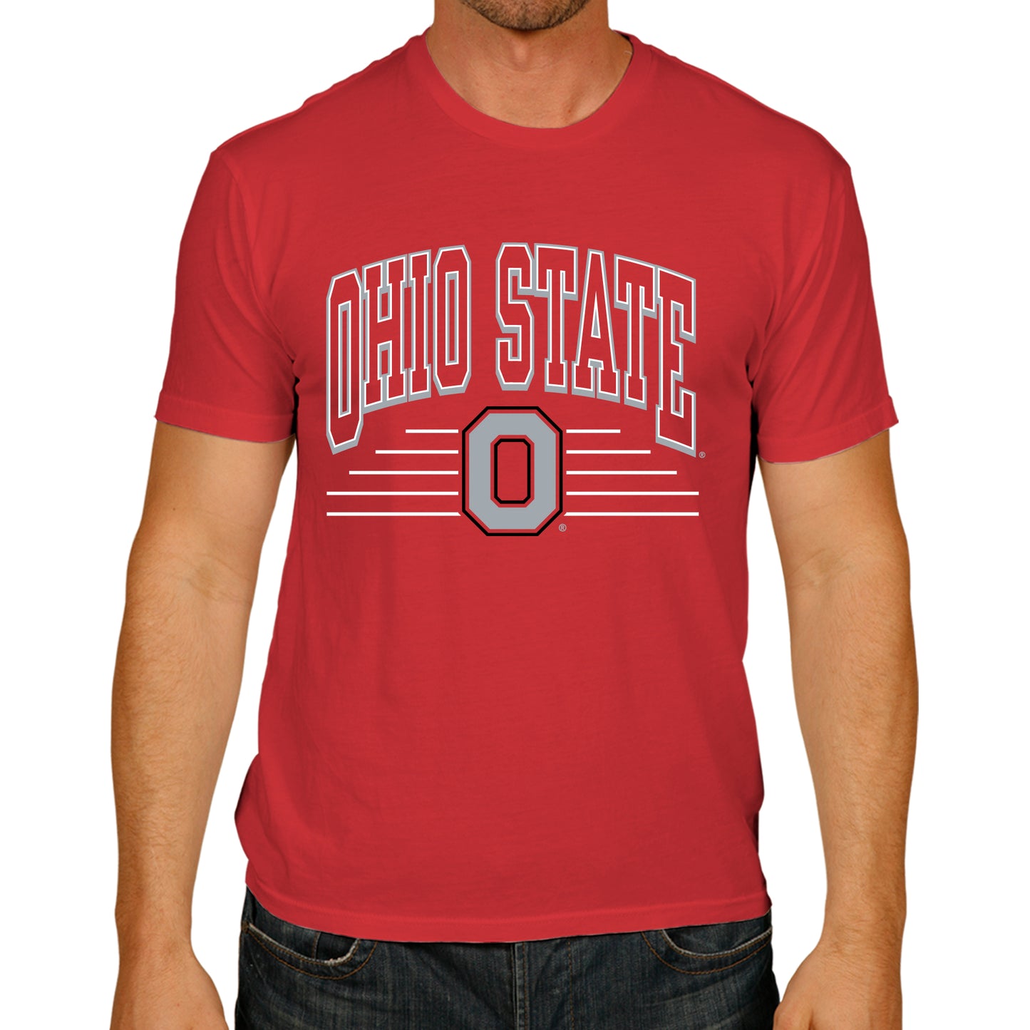 Ohio State Buckeyes NCAA Adult Unisex Overtime Classics T-Shirt - Red