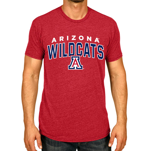 Arizona Wildcats NCAA Adult Unisex Starting Fresh T-Shirt - Red Heather
