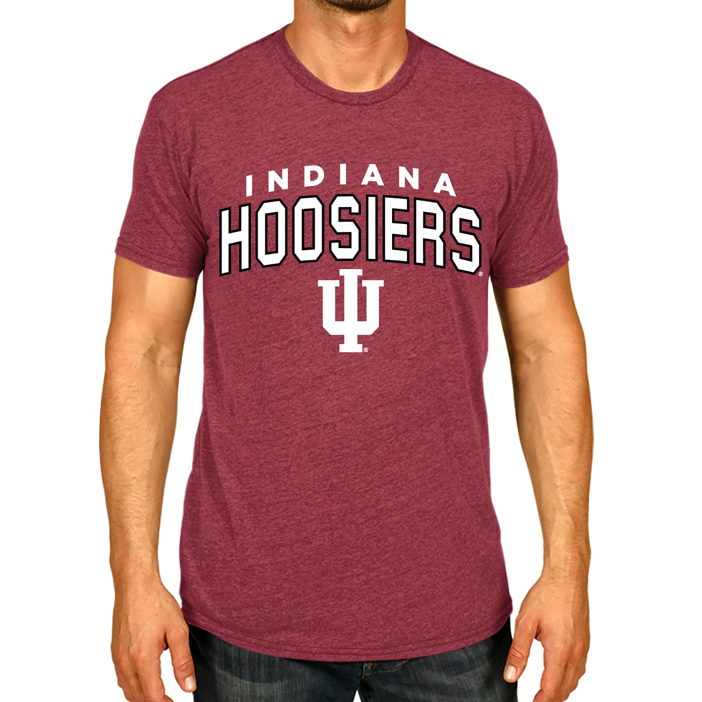 Indiana Hoosiers NCAA Adult Unisex Starting Fresh T-Shirt - Cardinal Heather