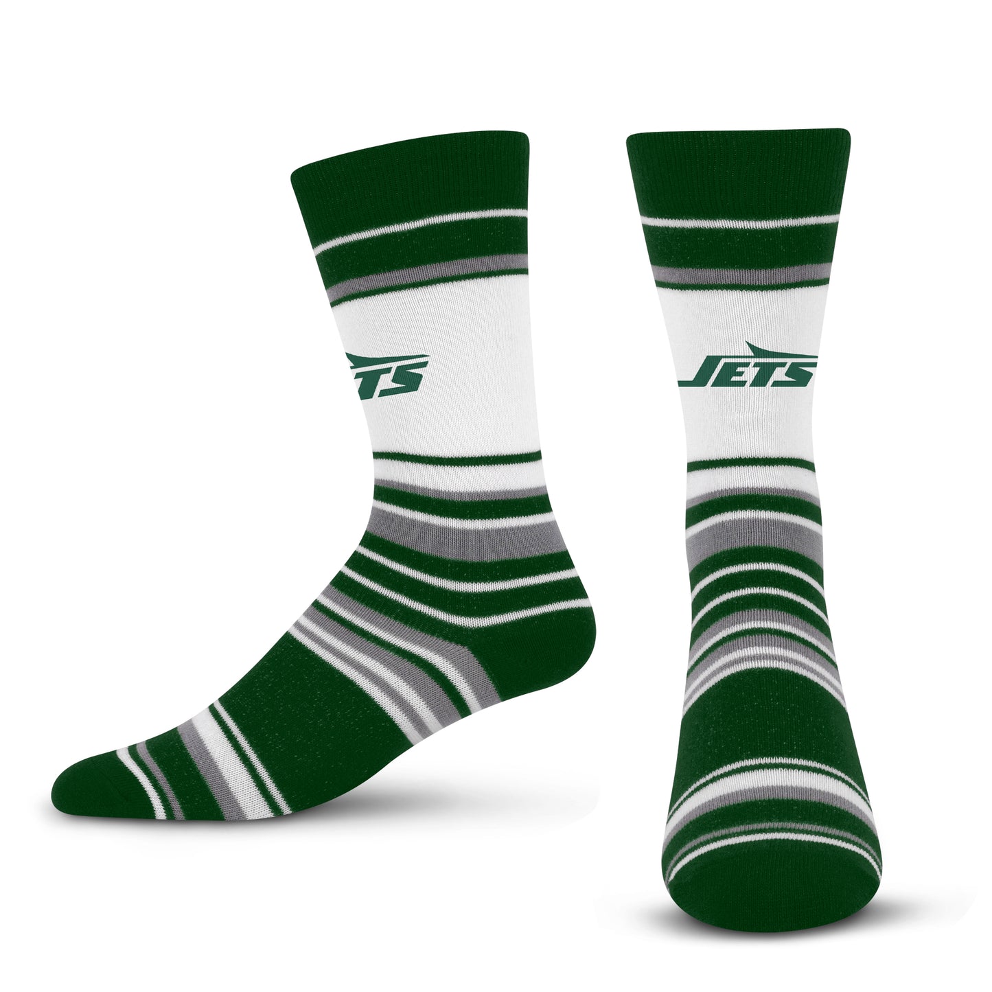 New York Jets NFL Argyle Dress Socks - Forest Green