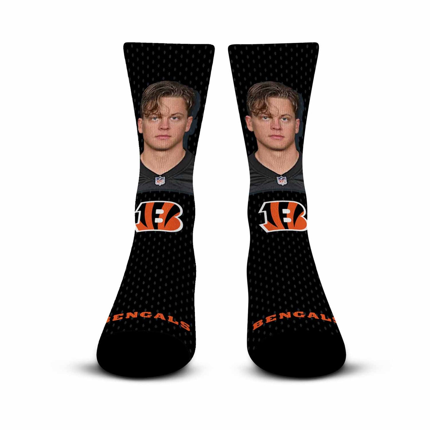 Cincinnati Bengals NFL Youth Roster Player Crew Socks - Black