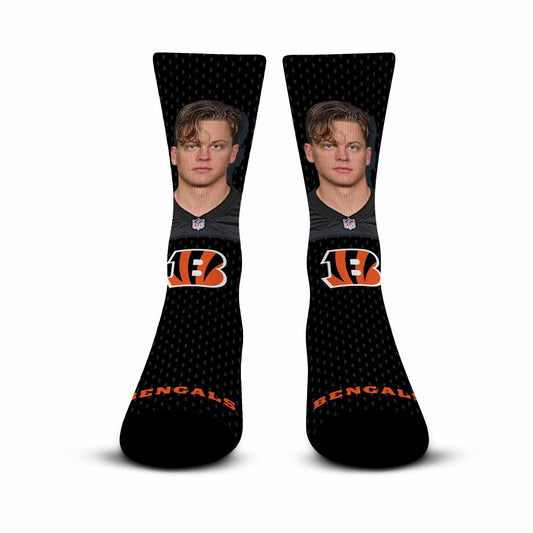 Cincinnati Bengals NFL Youth Roster Player Crew Socks - Black