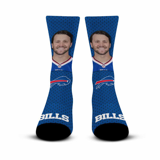 Buffalo Bills NFL Youth Roster Player Crew Socks - Royal