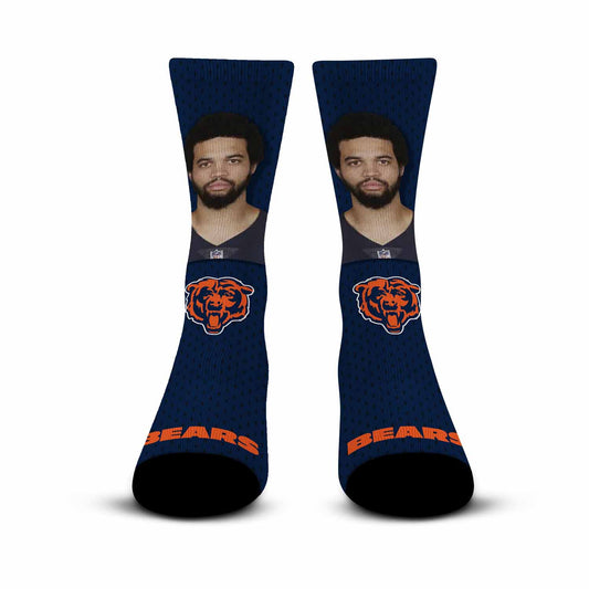 Chicago Bears NFL Youth Roster Player Crew Socks - Navy
