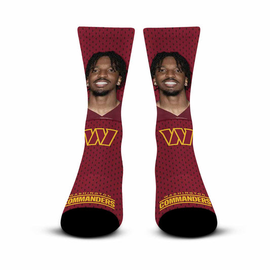 Washington Commanders NFL Youth Roster Player Crew Socks - Maroon