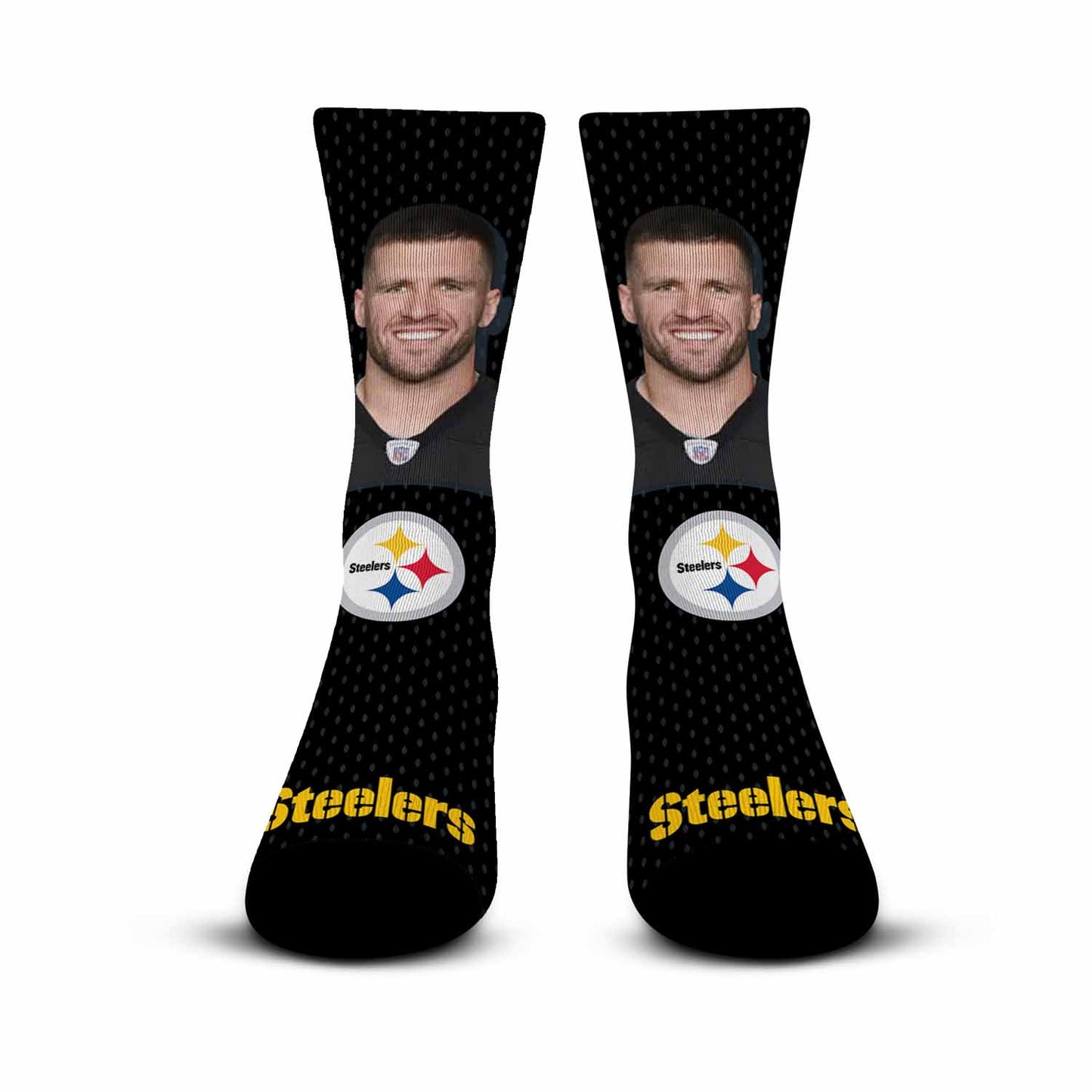 Pittsburgh Steelers NFL Youth Roster Player Crew Socks - Black