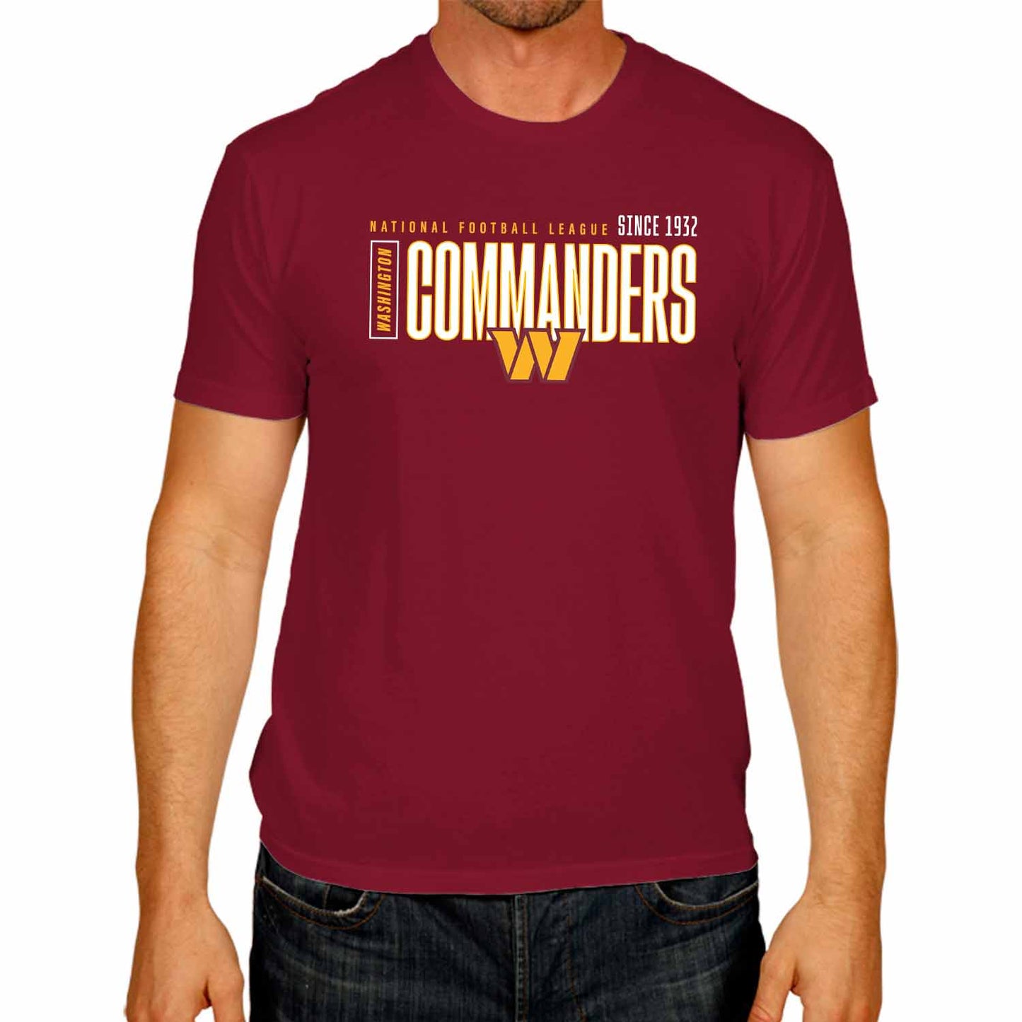 Washington Commanders NFL Adult Modern Endzone Tag-Less T-Shirt - Garnet