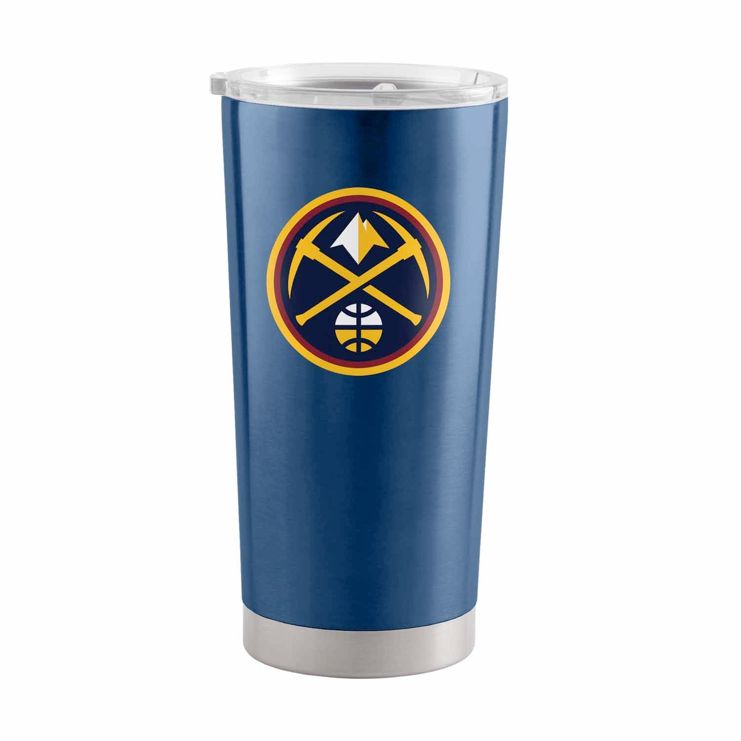 Denver Nuggets NBA Basketball 20oz Stainless Steel Vacuum Insulated Game Day Tumbler with Silicone Grip - Navy