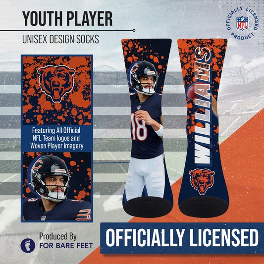 Chicago Bears NFL Youth Player Stripe Sock - Navy