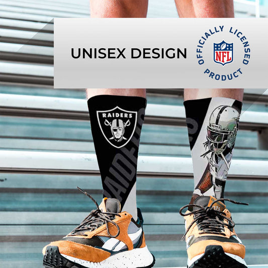Las Vegas Raiders NFL Adult Player Stripe Sock - Black #17