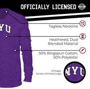 NYU Violets NCAA MVP Adult Long-Sleeve Shirt - Purple