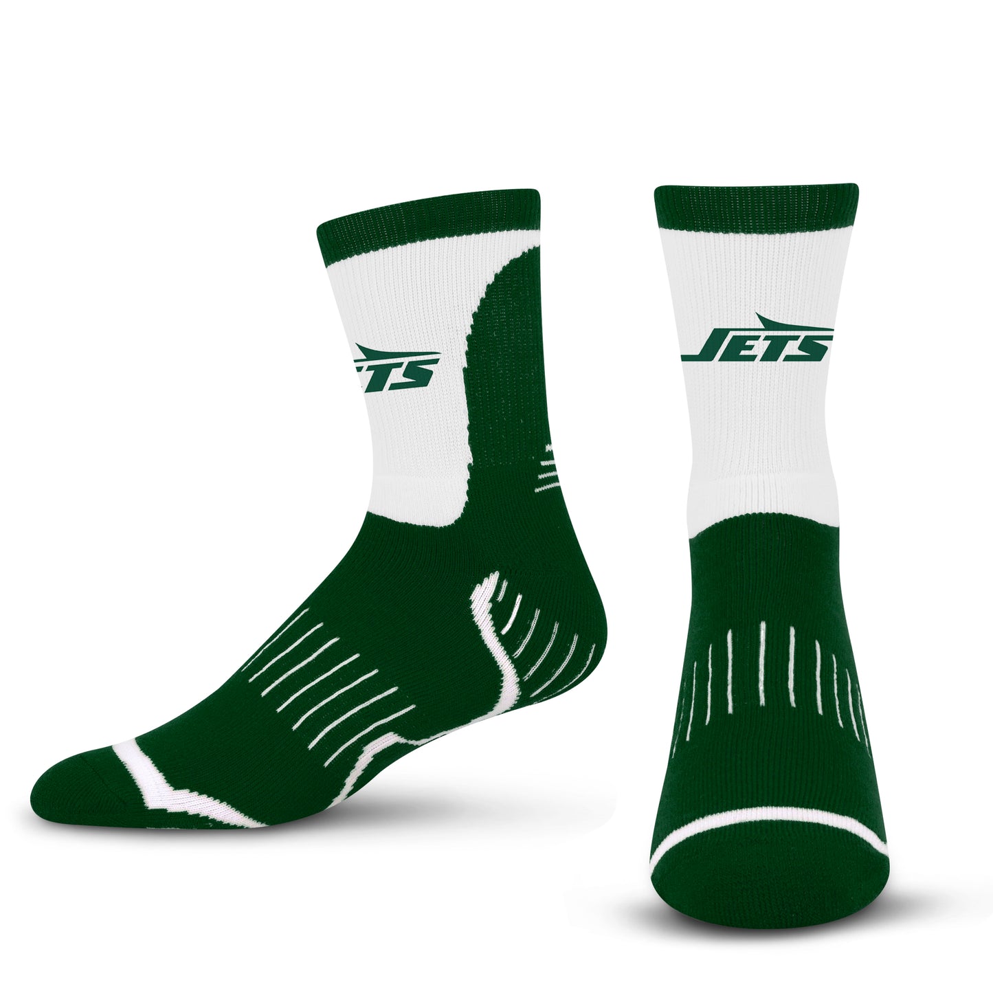 New York Jets NFL Youth Performance Quarter Length Socks - Forest Green