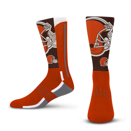 Cleveland Browns NFL Adult Curve Socks - Orange