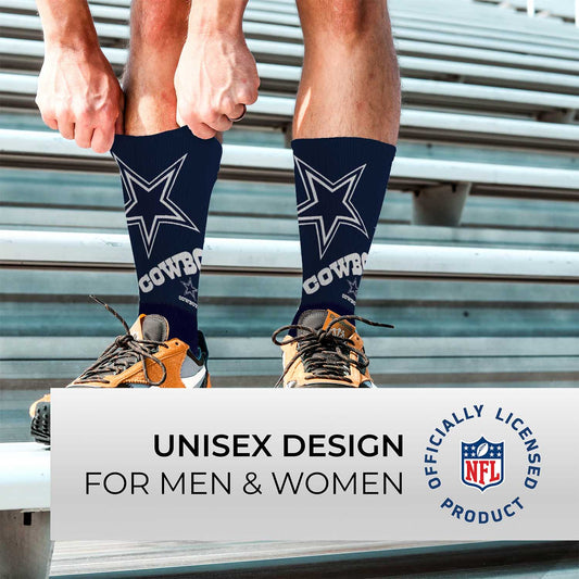 Dallas Cowboys NFL Youth V Curve Socks - Team Color