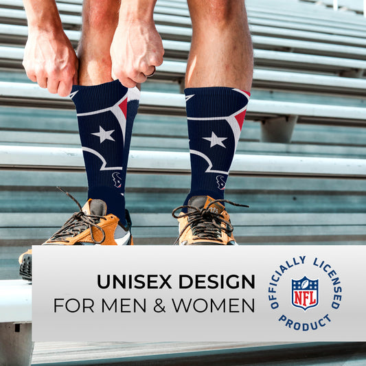 Houston Texans NFL Youth V Curve Socks - Team Color