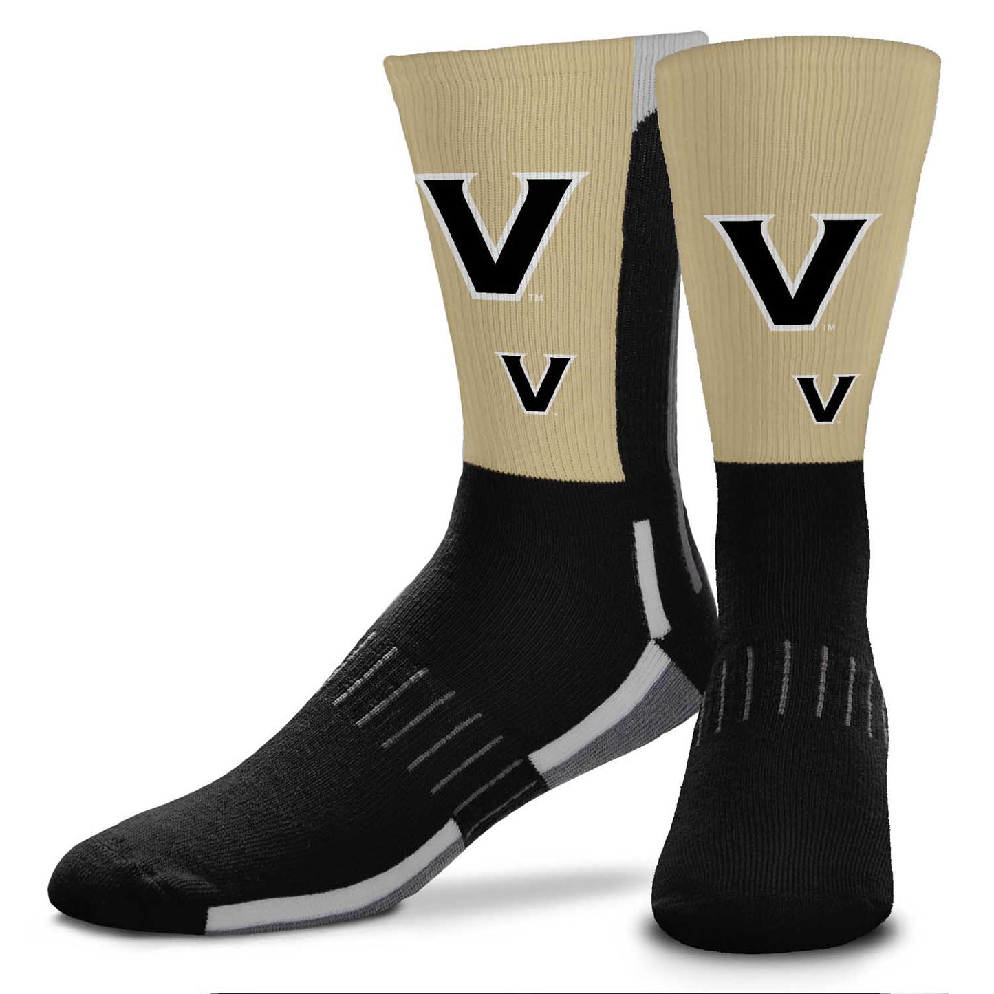 Vanderbilt Commodores NCAA Adult State and University Crew Socks - Charcoal