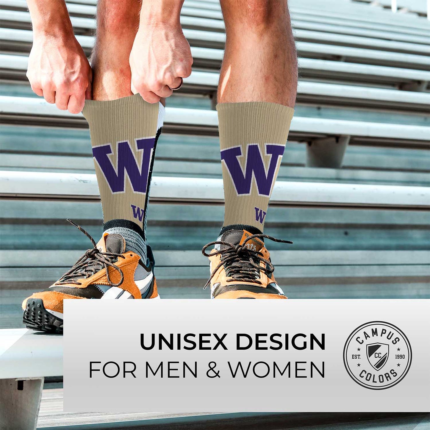 Washington Huskies NCAA Youth University Socks - Team Color