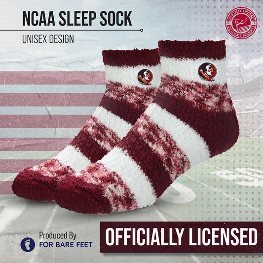 Florida State Seminoles NCAA Unisex Cozy Soft Sleep Socks - Maroon