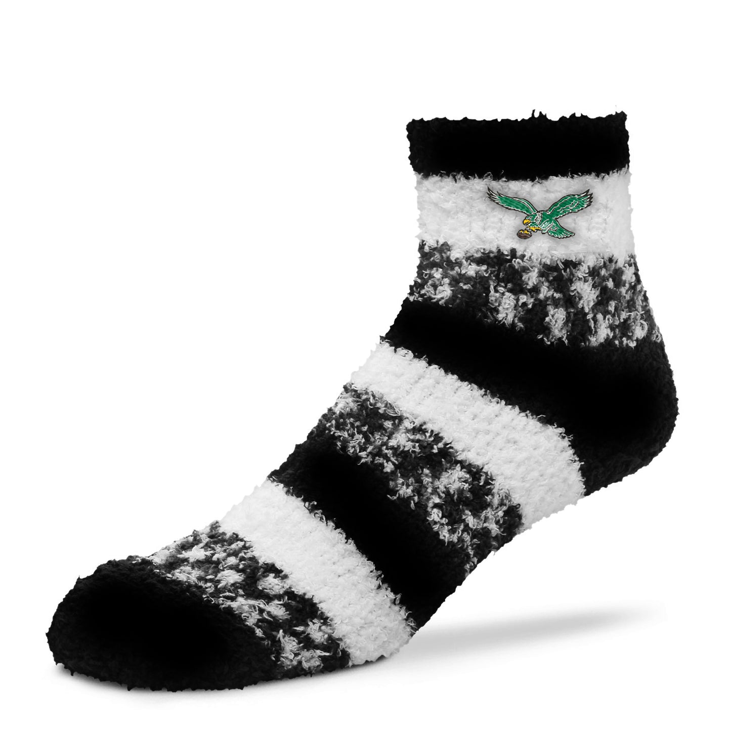 Philadelphia Eagles Women's NFL Football Cozy Soft Sleep Socks - Black