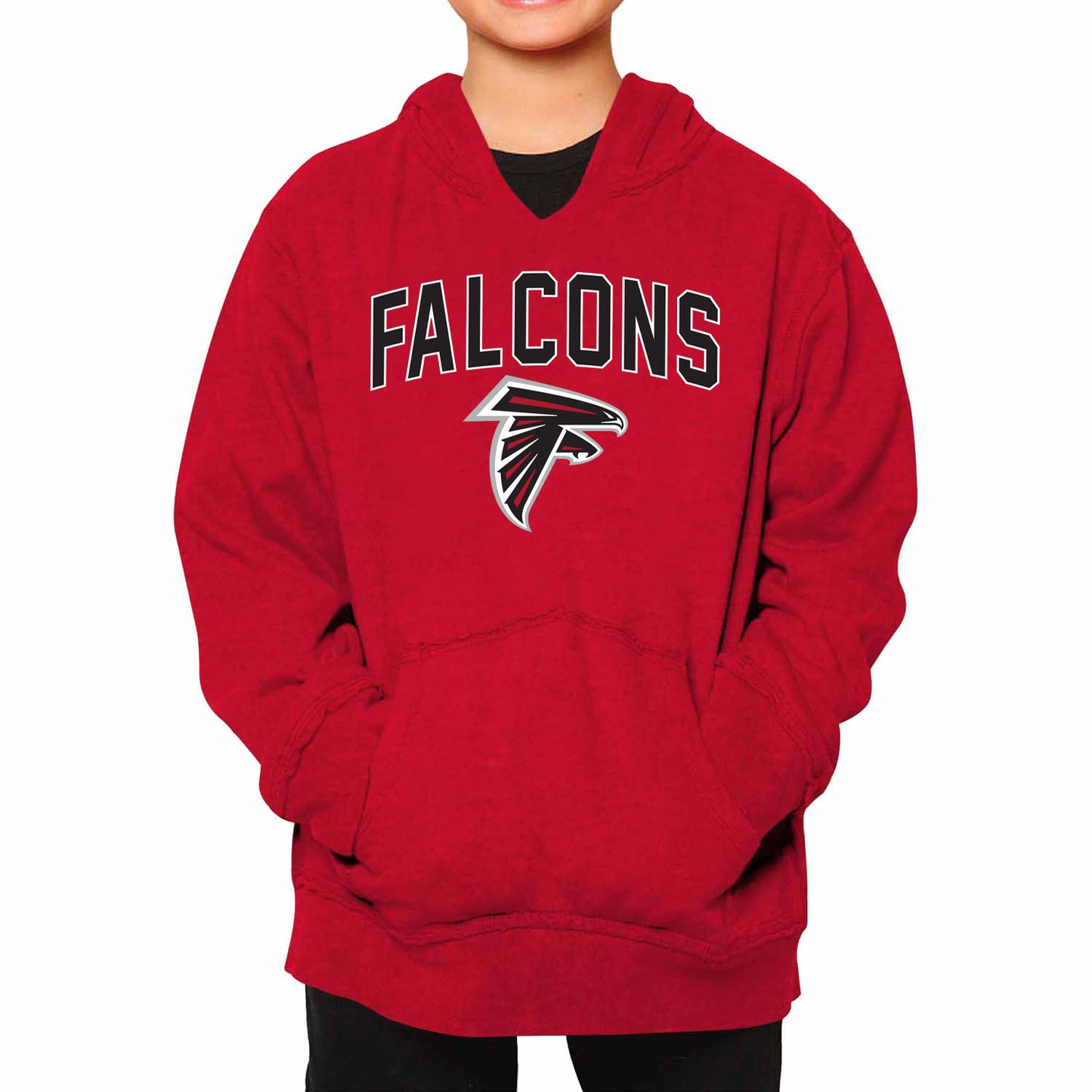 Atlanta Falcons NFL Youth Home Team Hoodie- Kids Hooded Sweatshirt - Red