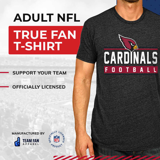 Arizona Cardinals NFL Adult MVP True Fan T-Shirt - Charcoal