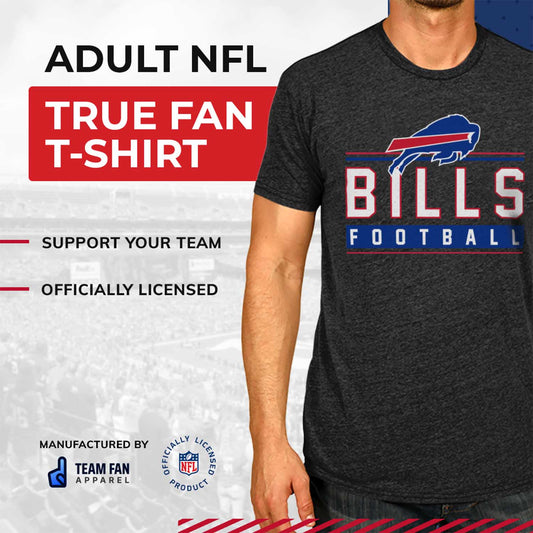 Buffalo Bills NFL Adult MVP True Fan T-Shirt - Charcoal