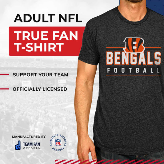 Cincinnati Bengals NFL Adult MVP True Fan T-Shirt - Charcoal
