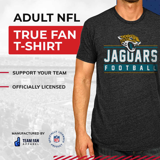 Jacksonville Jaguars NFL Adult MVP True Fan T-Shirt - Charcoal