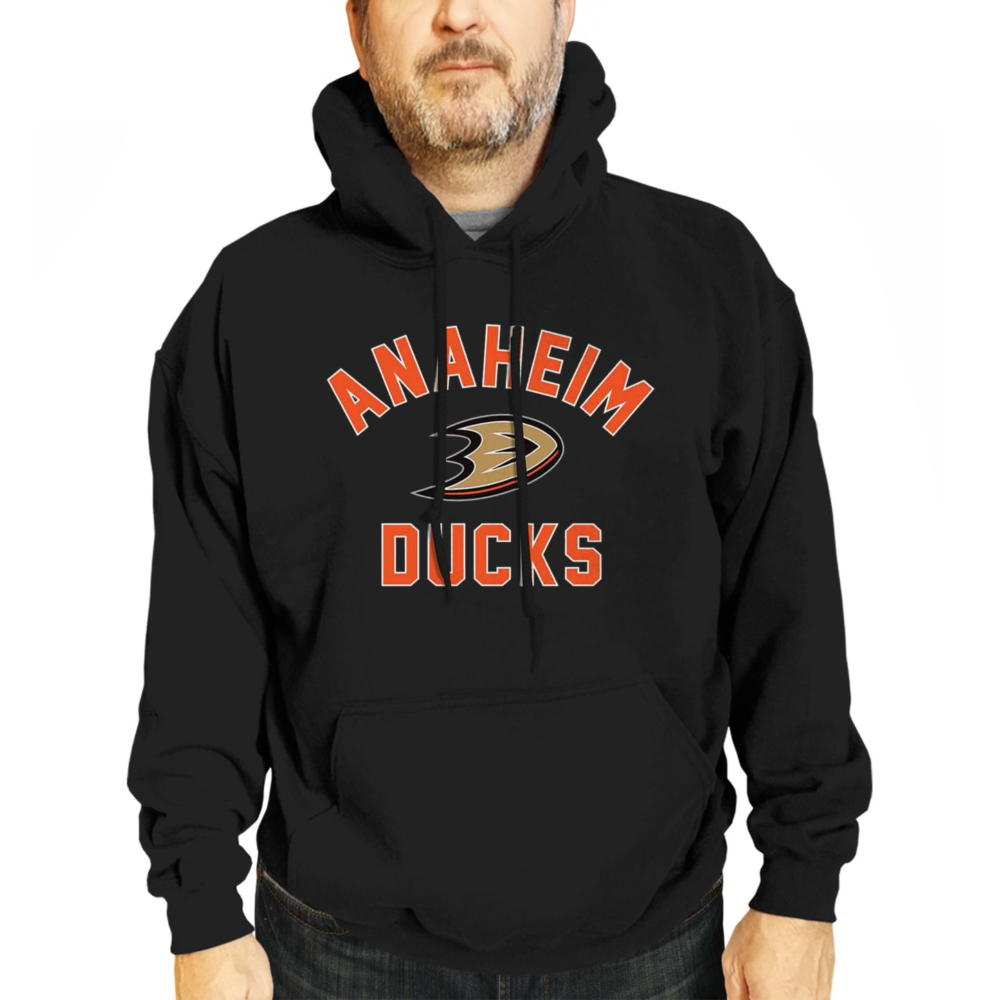 Anaheim Ducks Adult NHL Primary Logo Hooded Sweatshirt - Black
