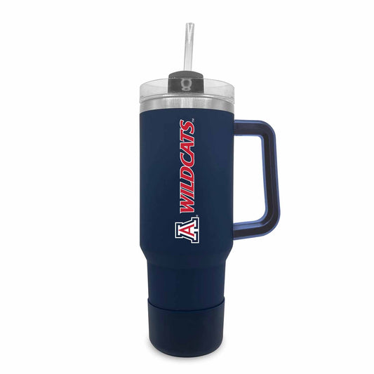 Arizona Wildcats College & University 40 oz Travel Tumbler With Handle - Navy